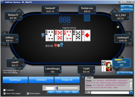 $8 free at 888 POKER only till end of september 2011
